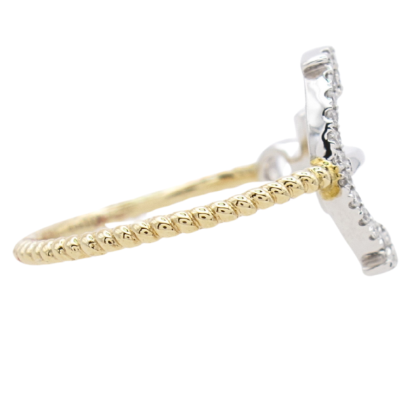 White Gold Anchor ring 14KTT side B (2)
