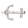 White Gold Diamond Anchor Ring 14K (2)