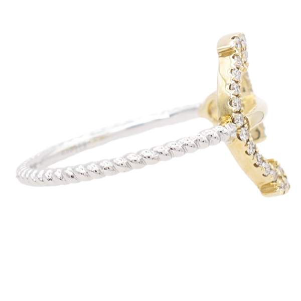 Yellow Gold Anchor ring 14KTT side (1)