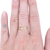 Yellow Gold Anchor ring 14KTT worn (1)