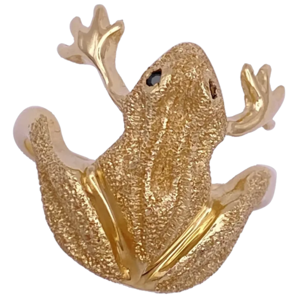 frog ring 14k