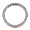 0.45ctw Round & Marquise Cut Diamond Alternating Stack Band Ring 14k White Gold Top
