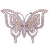0.47ctw Diamond Butterfly Pendant Brooch 14K Gold