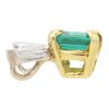 0.73ctw Emerald Pendant 18K Two-Tone Gold side