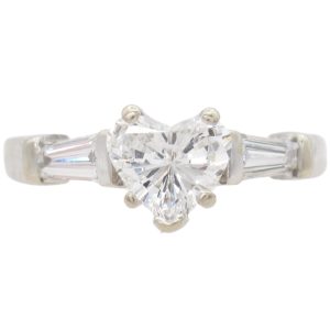 1.19ctw Heart Cut Diamond Ring 14K Gold