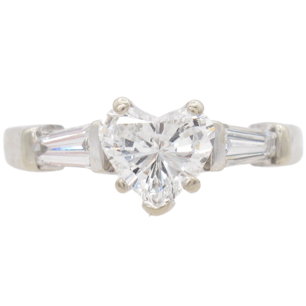1.19ctw Heart Cut Diamond Ring 14K Gold