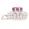 1.51ctw Natural Raspberry Sapphire Pendant 14K Gold side