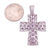 2.70ctw Ruby & Diamond Statement Pendant 14K Gold back