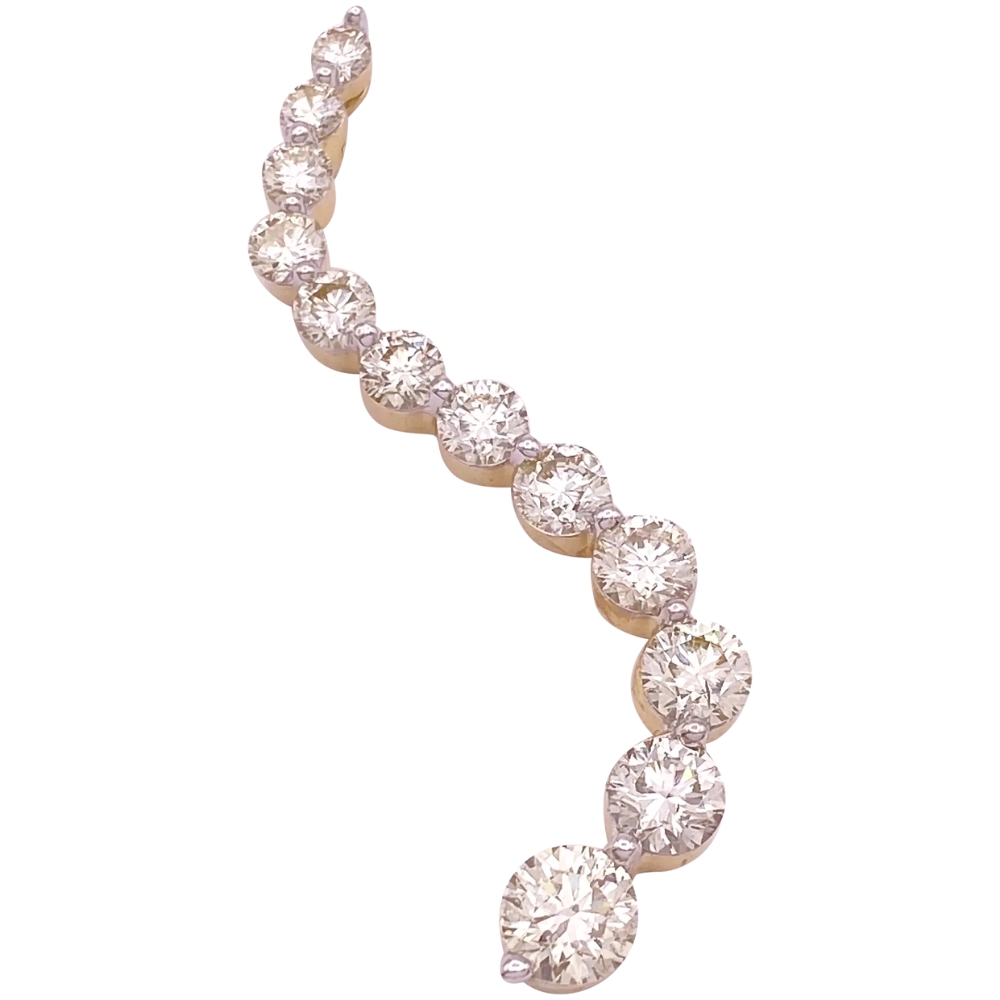 4.00ctw Diamond Journey Pendant 14K Gold