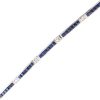 8.10ctw Sapphire Line Bracelet 14K Gold full line