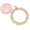 Cultured Pearl Circle Pendant 14K Gold back