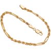 Milano Rope Bracelet 14K Gold 7 Length