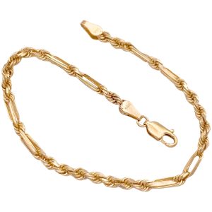 Milano Rope Bracelet 14K Gold 7 Length