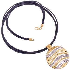 Roberto Coin Elephantino Diamond Necklace 18K Gold full