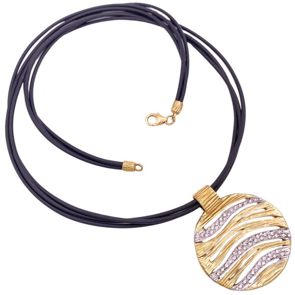 Roberto Coin Elephantino Diamond Necklace 18K Gold full