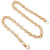 Solid Puff Gucci Link Anklet 14K Gold 9-34 Length full