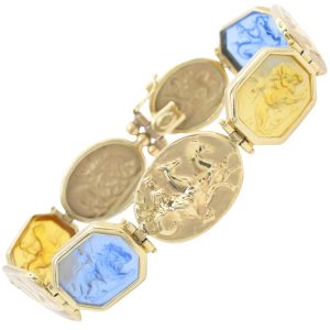 Tagliamonte Venetian Intaglio Bracelet 14K Gold front