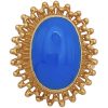 Vintage Persian Turquoise Ring 18K Gold