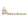 .29ctw Pear Diamond Burst Curved Band 14K yellow gold side (1)