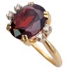 5.36ctw Garnet Ring 14K Gold side