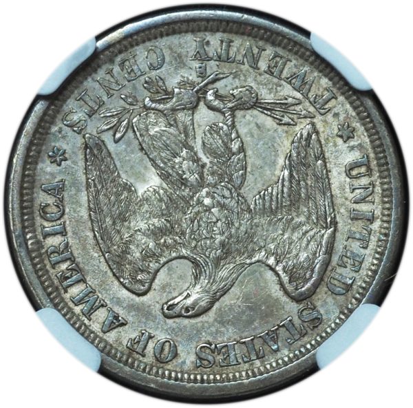 1875-S Twenty Cent Piece AU58 NGC