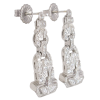 0.94ctw Diamond Art Deco Earrings in Platinum 14K White Gold side (1)