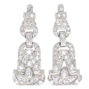 0.94ctw Diamond Art Deco Earrings in Platinum 14K White Gold side (2)