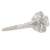 1.40ctw Three Stone Diamond Art Deco Ring Platinum Side