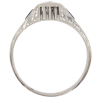 .46ctw Diamond & Sapphire Detailed Art Deco Ring 18K profile