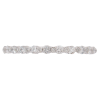 Alternating Small Bezel Diamond Wedding Band Stack .26 ctw