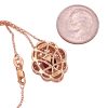 Le Vian 3.62ctw Rhodolite Garnet Necklace 14K Rose Gold back
