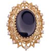 Ornate Onyx Cocktail Ring 14K Gold