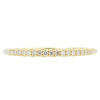 Thin Diamond Weddind Band Stack with Side Gallery .14 ctw