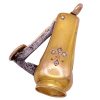 Victorian Diamond Cigar Cutter Fob Charm 14K Gold open