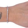 1.14ctw Diamond Tennis Bracelet 14K White Gold Worn