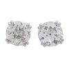 1.50 carat Old Euro Diamond Studs White Gold 1.51