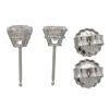 1.75 carat Round Diamond Stud Earrings White Gold Side 1.72