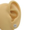 1.75 carat Round Diamond Stud Earrings White Gold Worn 1.72