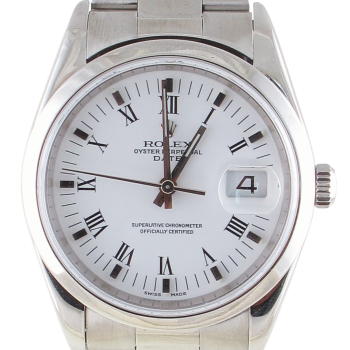 Pre-Owned Rolex 34MM Date (2002) Stainless Steel#15200